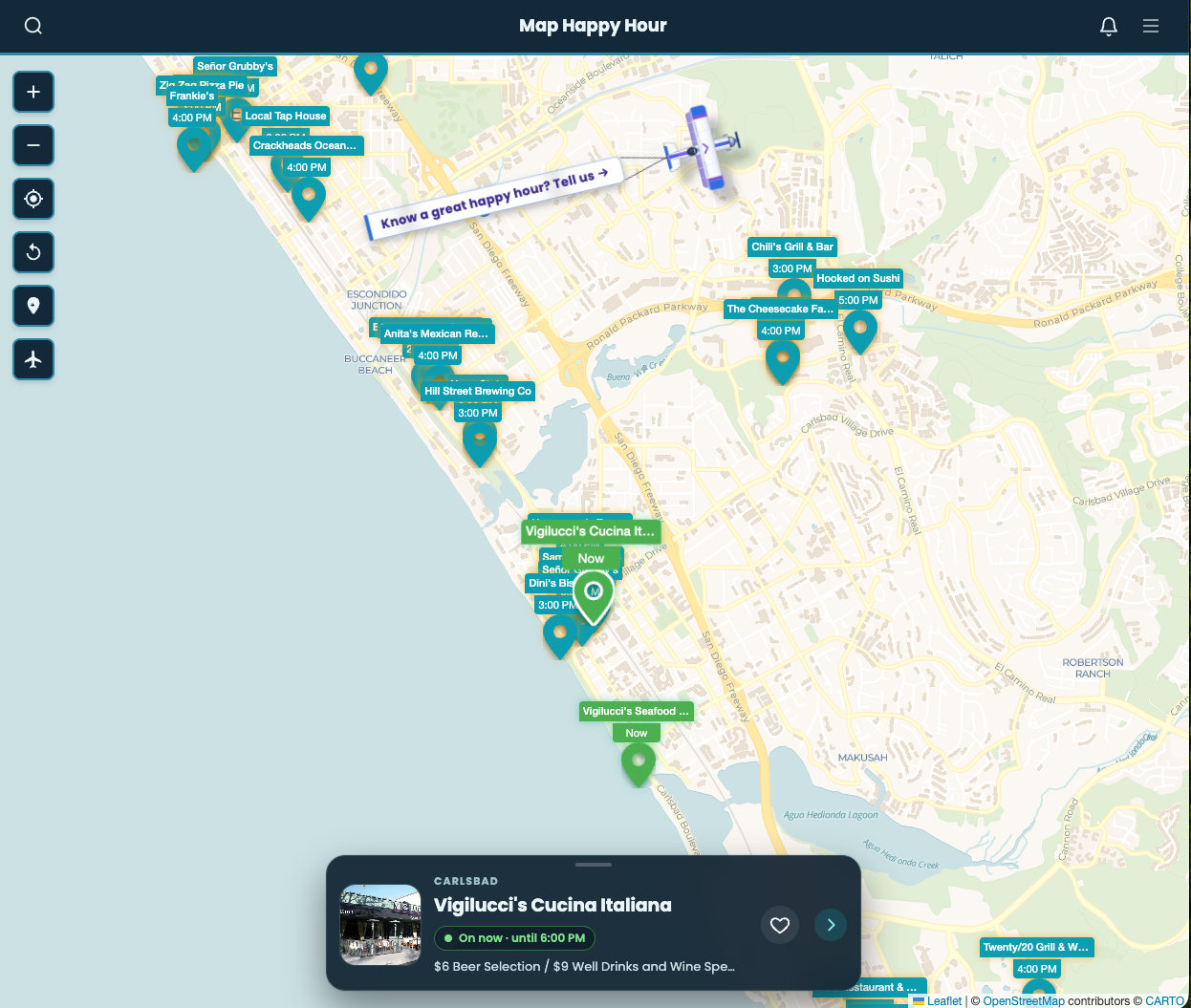 Map Happy Hour screenshot