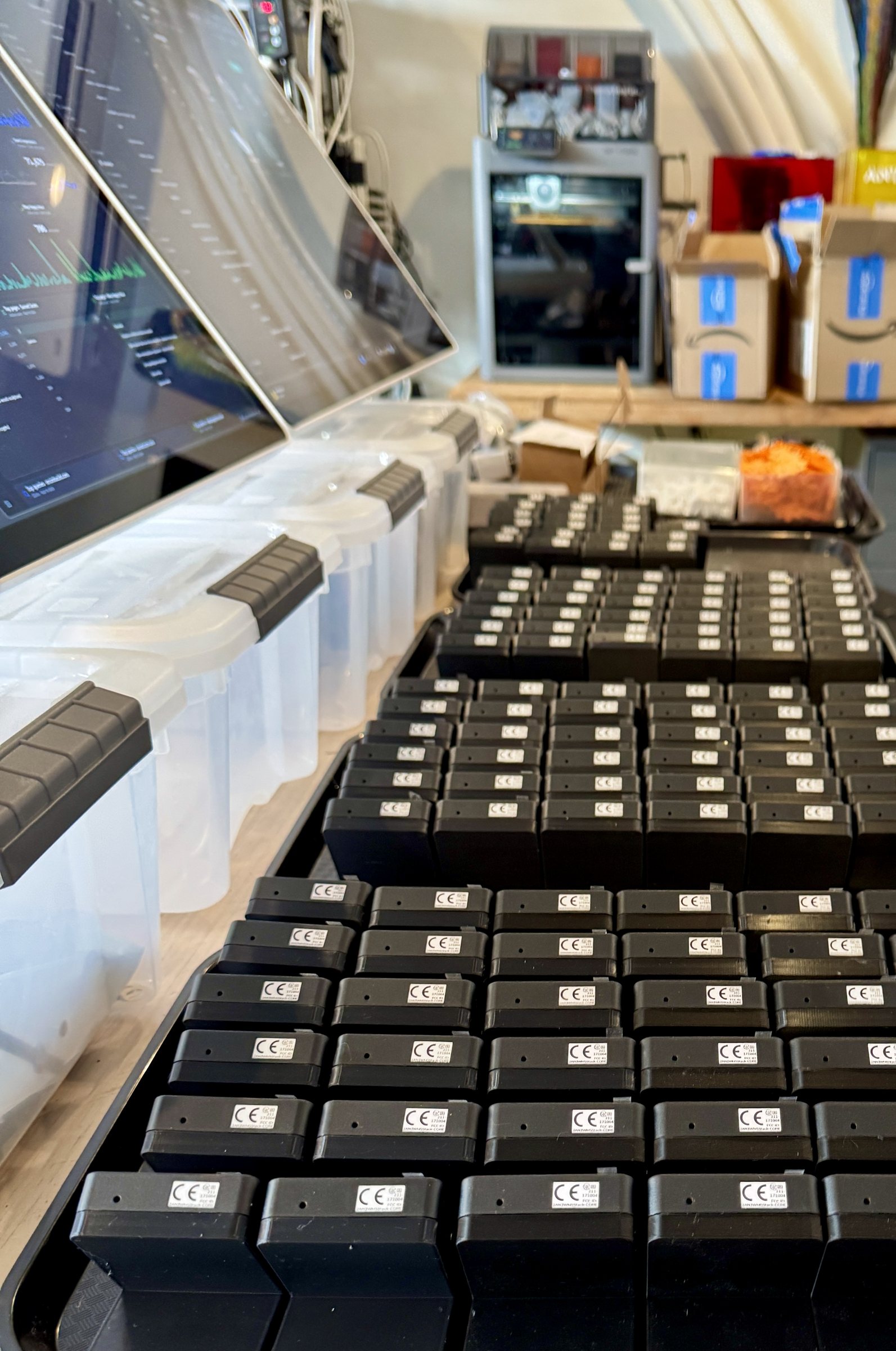 codeMeter displays in production at the Encinitas 3D shop