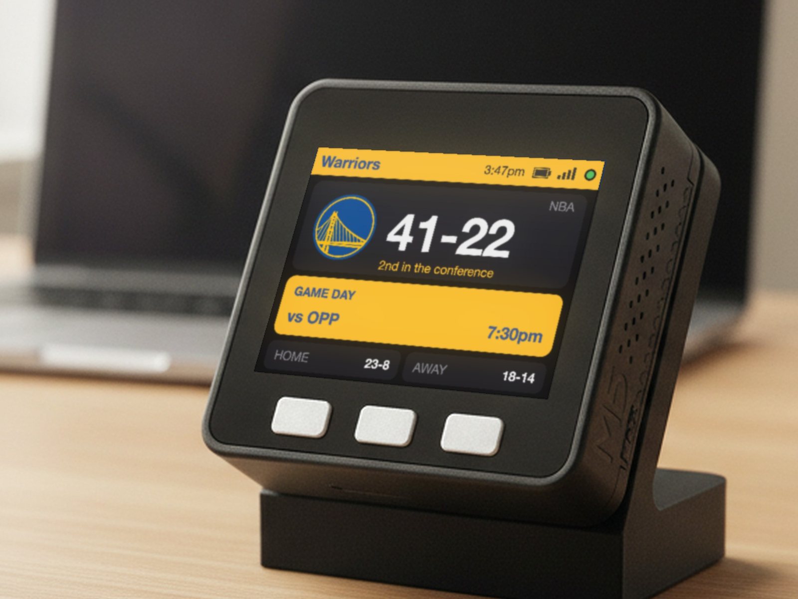 San Francisco Bay Basketball Scoreboard Desk Display