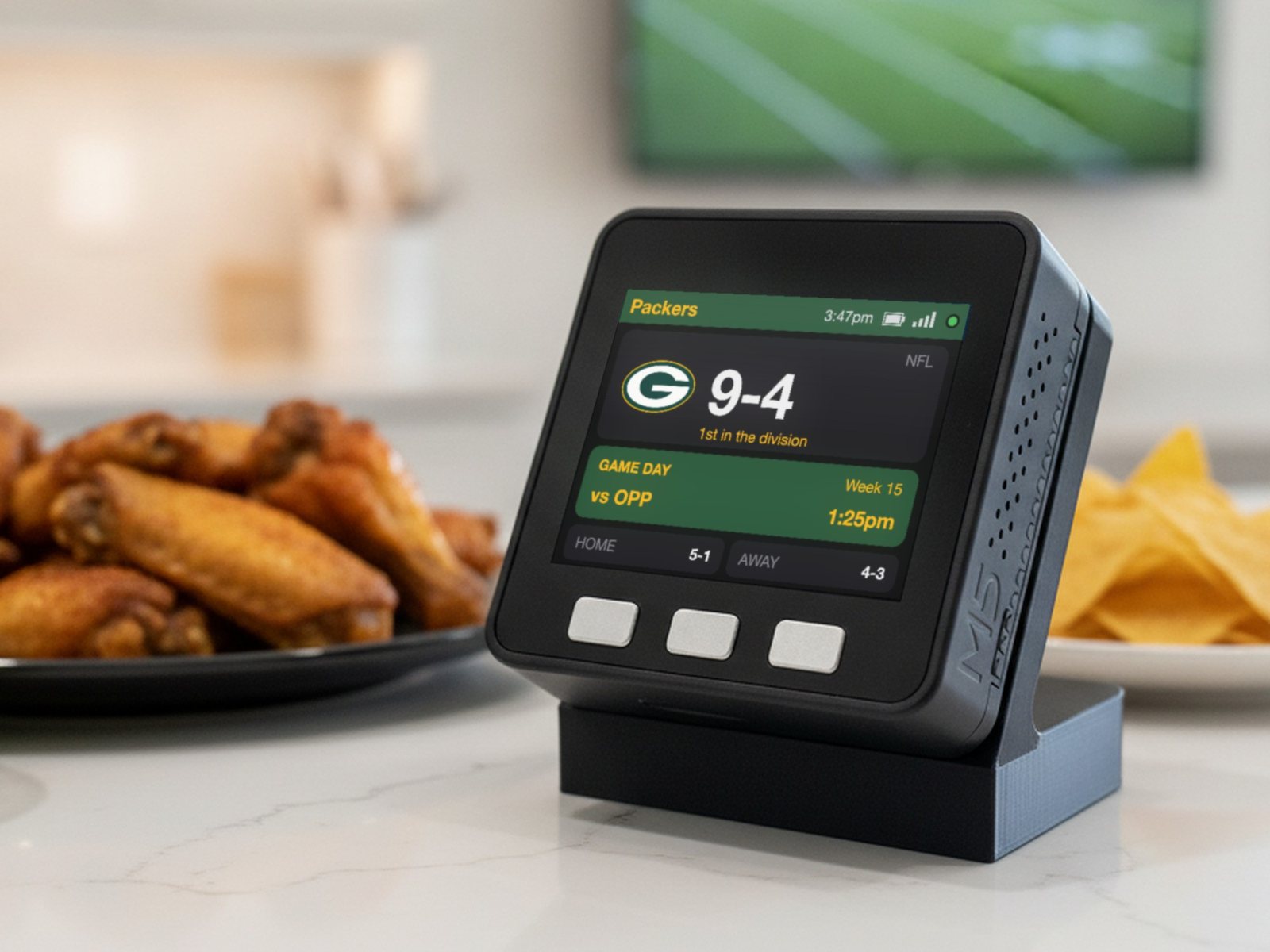 Green Bay Football Scoreboard Desk Display