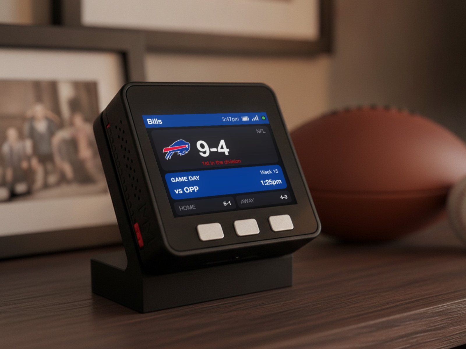 Buffalo Football Scoreboard Desk Display